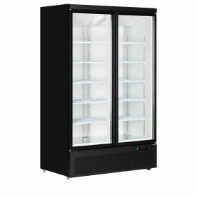TEFCOLD - Vitrine positive 2 portes vitrées intérieur blanc 809 L