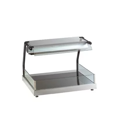 TECNOX - Déclassé - Plaque de maintien en température, vitre de protection pare-haleine, format GN2/1