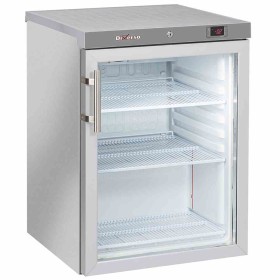 DIVERSO - Armoire froide positive ventilé porte vitrée 200 L acier inox