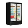 TEFCOLD - Vitrine positive 2 portes vitrées intérieur blanc 809 L