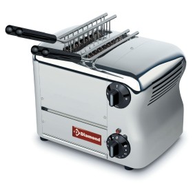 DIAMOND - Déclassé - Toaster (croque-monsieur) électrique 2 pinces inox