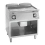 GIORIK - Déclassé - Plancha électrique acier chromé surface de cuisson double lisse et nervurée sur baie libre P. 700 mm