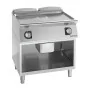 GIORIK - Déclassé - Plancha électrique acier surface de cuisson double nervurée sur baie libre P. 700 mm