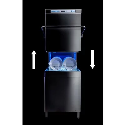 HOONVED - Déclassé - Lave-vaisselle à capot automatique paniers 500 x 600