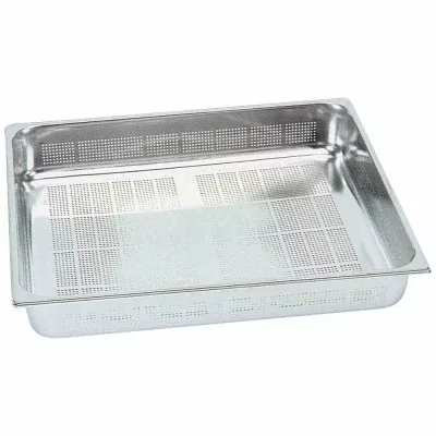 DIAMOND - Bac Gastro Inox GN 2/1 fond perforé hauteur 65 mm