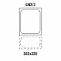 DIAMOND - Bac Gastro Inox GN 2/3 hauteur 65 mm