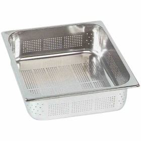 DIAMOND - Bac Gastro Inox GN 2/3 fond perforé hauteur 65 mm