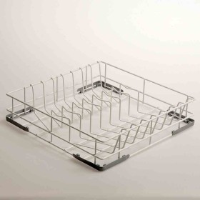 DIAMOND - Panier pour 14 assiettes en acier rilsanisé
