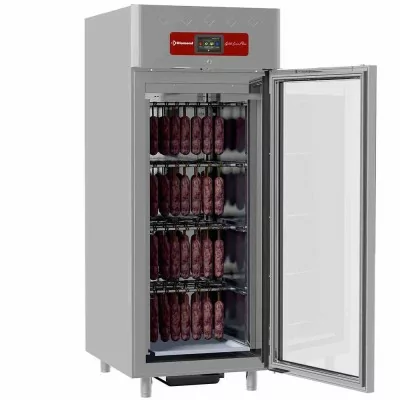 DIAMOND - Armoire de maturation dry aging pour charcuterie 850 L ventilée 1 porte vitrée 20x GN 2/1
