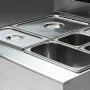 DIAMOND - Bain-marie gaz 4 GN 1/3 h.150 mm