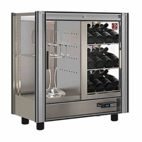 DIAMOND - Vitrine réfrigérée à vins 216 L modulable 42/64 bouteilles