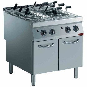 DIAMOND - Cuiseur à pâtes gaz 2 cuves GN 1/1 sur meuble (sans paniers)
