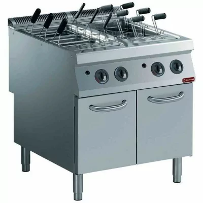 DIAMOND - Cuiseur à pâtes gaz 2 cuves GN 1/1 sur meuble (sans paniers)