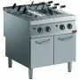 DIAMOND - Cuiseur à pâtes gaz 2 cuves GN 1/1 sur meuble (sans paniers)