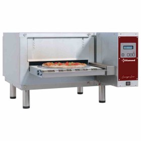 DIAMOND - Four à pizzas électrique à translation de table ventilé bande largeur 400 mm