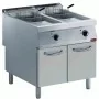 DIAMOND - Friteuse électrique 2 cuves 15 L sur meuble