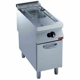 DIAMOND - Friteuse gaz 1 cuve Y 15 L brûleurs extérieurs sur meuble