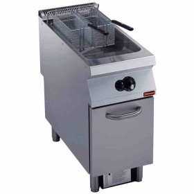 DIAMOND - Friteuse gaz 1 cuve Y 23 L brûleurs extérieurs sur meuble