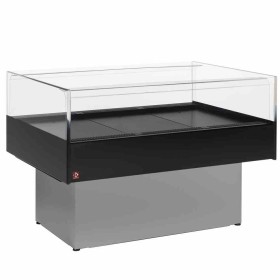 DIAMOND - Vitrine self-service réfrigérée panoramique gris/noir L. 1290 mm