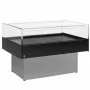 DIAMOND - Vitrine self-service réfrigérée panoramique gris/noir L. 1290 mm