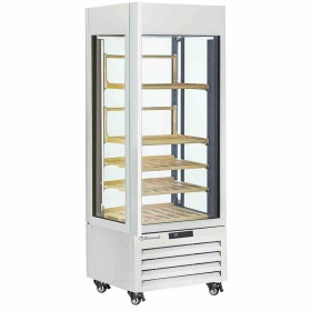 DIAMOND - Vitrine FULL vitrée 440 L 1 niveau + 4 étagères ventilée Wine - Blanc