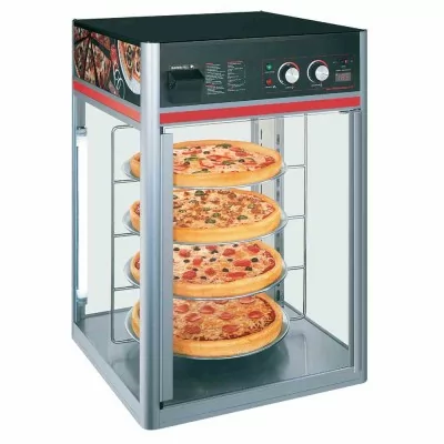 DIAMOND - Vitrine chauffante à poser 4 grilles rotatives