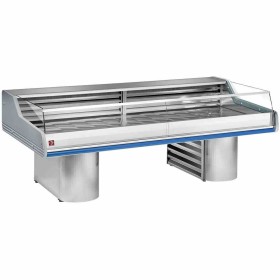 DIAMOND - Comptoir vitrine réfrigéré Self-Service sur socles L. 3000 mm