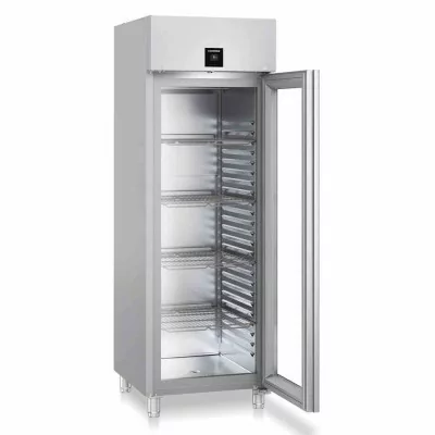 LIEBHERR - Armoire positive GN2/1, cuve inox emboutie, 1 porte vitrée, 625L, gamme Perfection