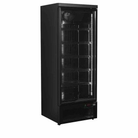 TEFCOLD - Armoire froide négative 1 porte vitrée noire 390 L