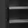 TEFCOLD - Armoire froide négative 1 porte vitrée noire caisson lumineux 270 L