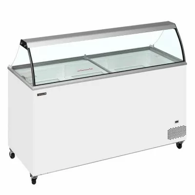 TEFCOLD - Congélateur de crème glacée couvercles plats et pare-haleine 430 L
