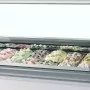 TEFCOLD - Vitrine ventilée pour glace en bac vitrage bombé 201 L