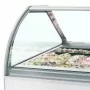 TEFCOLD - Vitrine ventilée pour glace en bac vitrage bombé 201 L