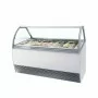 TEFCOLD - Vitrine ventilée pour glace en bac vitrage bombé 201 L