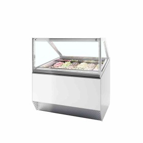 TEFCOLD - Vitrine ventilée pour glace en bac vitrage droit 118 L