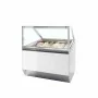 TEFCOLD - Vitrine ventilée pour glace en bac vitrage droit 118 L
