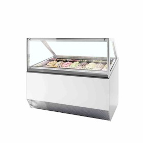 TEFCOLD - Vitrine ventilée pour glace en bac vitrage droit 160 L
