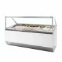 TEFCOLD - Vitrine ventilée pour glace en bac vitrage droit 241 L