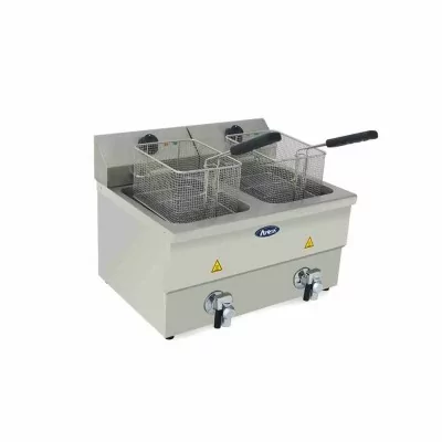 ATOSA - Friteuse électrique de table 2 cuves 2 x 8 L