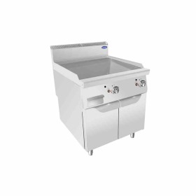 ATOSA - Plaque a snacker gaz sur placard lisse acier 2 zones