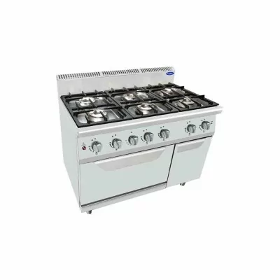 ATOSA - Fourneau gaz sur four 6 feux vifs 6 x 7 kW