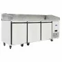 ATOSA - Table a pizzas 3 portes 400 x 600 dessus en granit
