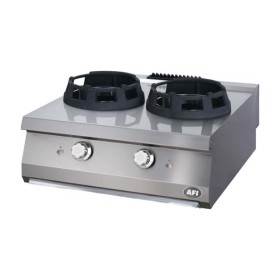 AFI - Wok gaz à poser Série 900 2 brûleurs 2 x 14 kW