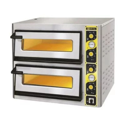 AFI - Four à pizzas électrique 2 x 4 pizzas Ø 330 mm porte vitrée extra large