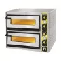 AFI - Four à pizzas électrique 2 x 4 pizzas Ø 330 mm porte vitrée extra large