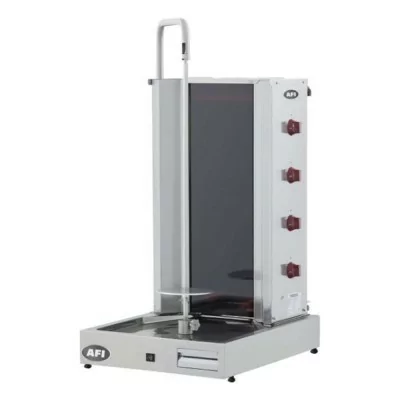 AFI - Grill kebab électrique avec moteur en bas sur chariot