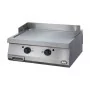 AFI - Plancha gaz lisse, deux zones de cuisson en acier 14 KW