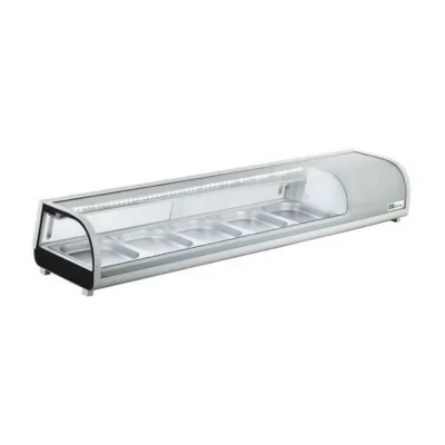 AFI - Vitrine réfrigérée à sushis portes coulissantes 5 x GN 1/2 132 L