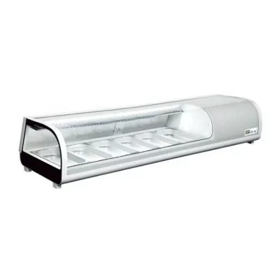 AFI - Vitrine réfrigérée à sushis portes coulissantes 6 x GN 1/3 62 L