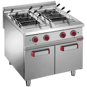 DIAMOND - Déclassé - Cuiseur à pâtes gaz 2 cuves 40 L sur meuble fermé